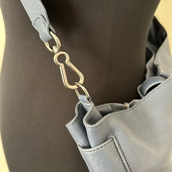 Vince Camuto Mekhi Tote 100% genuine leather blue Crossbody/shoulder bag - Picture 5 of 16